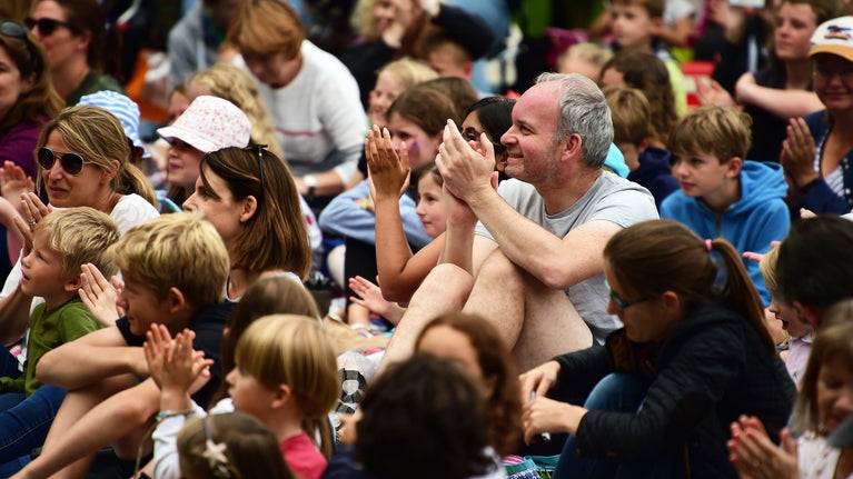 Image showing audience at a summer outdoor theatre event